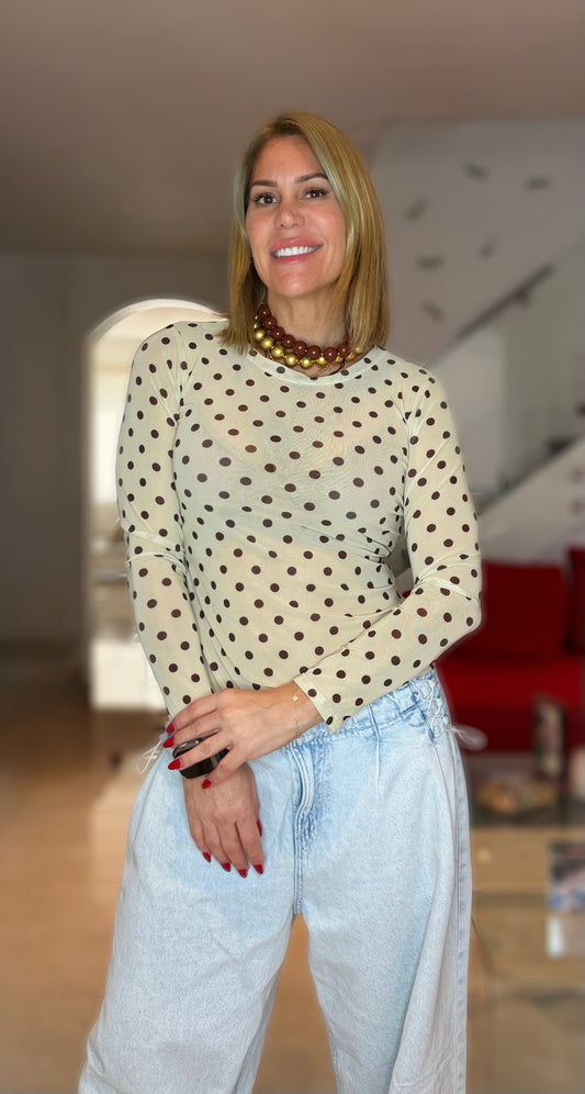 Mesh Long Sleeve Tshirt