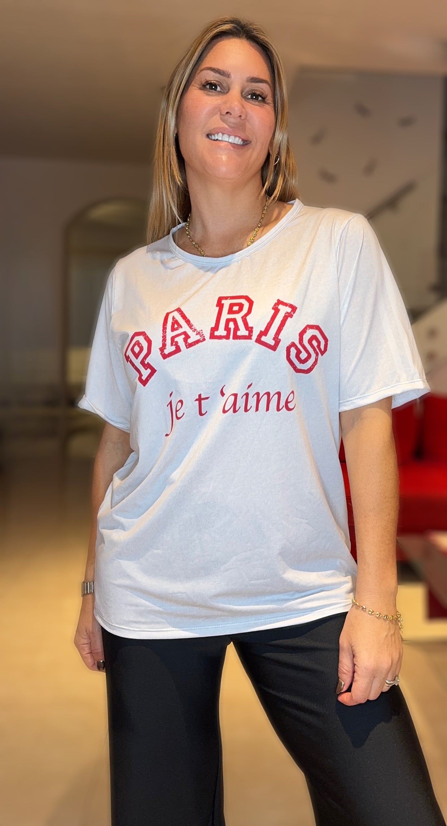Paris Love Over Size Tshirt
