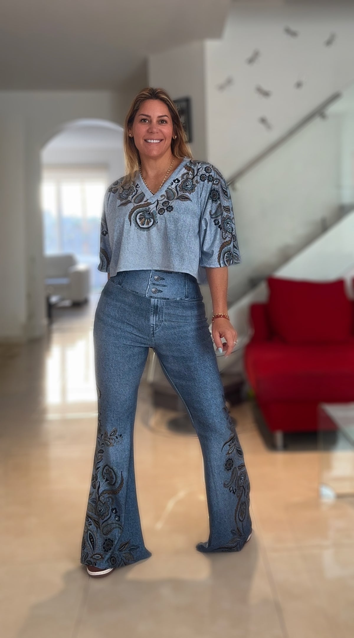 Denim Boho Set