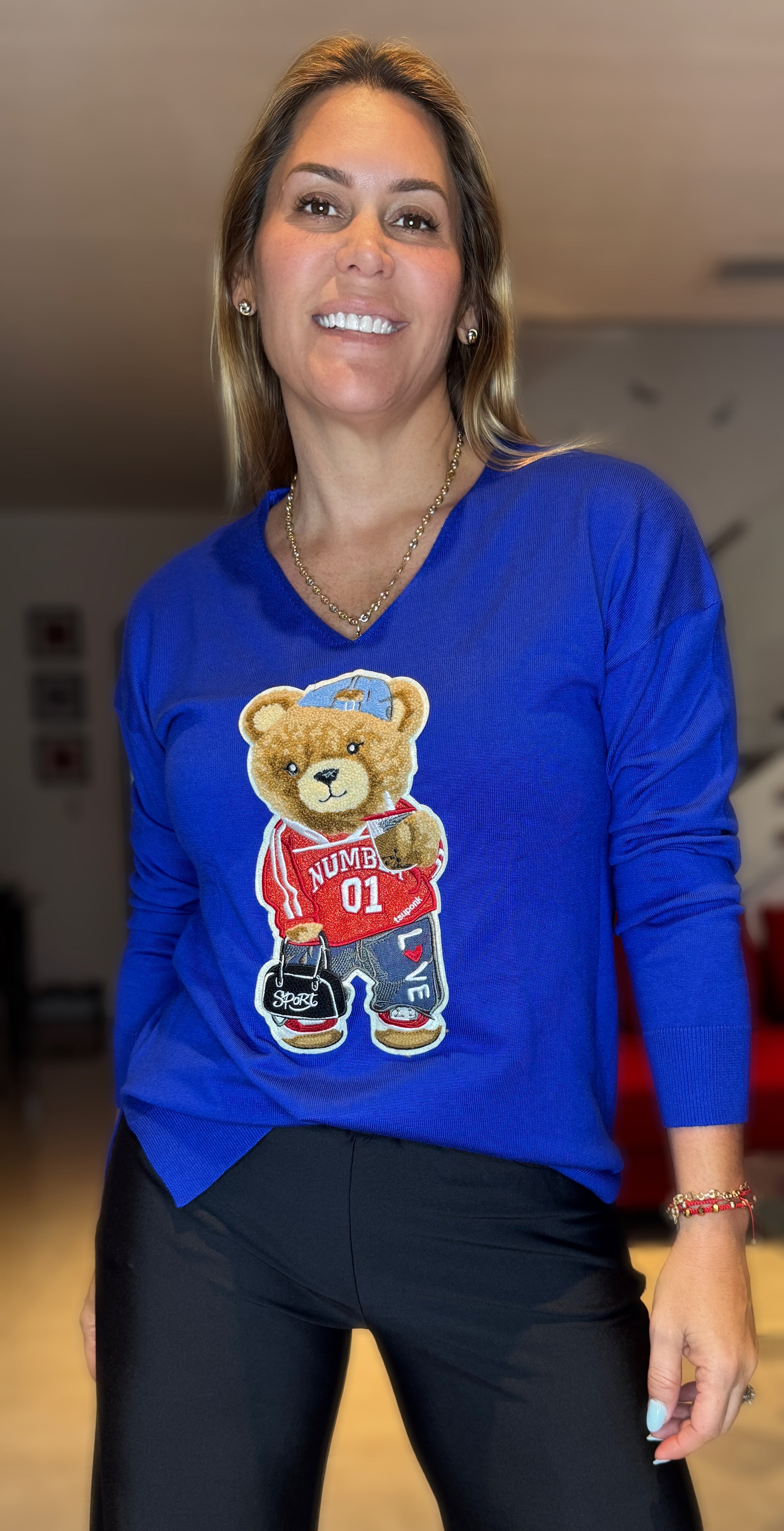 Blue  Bear Sweater