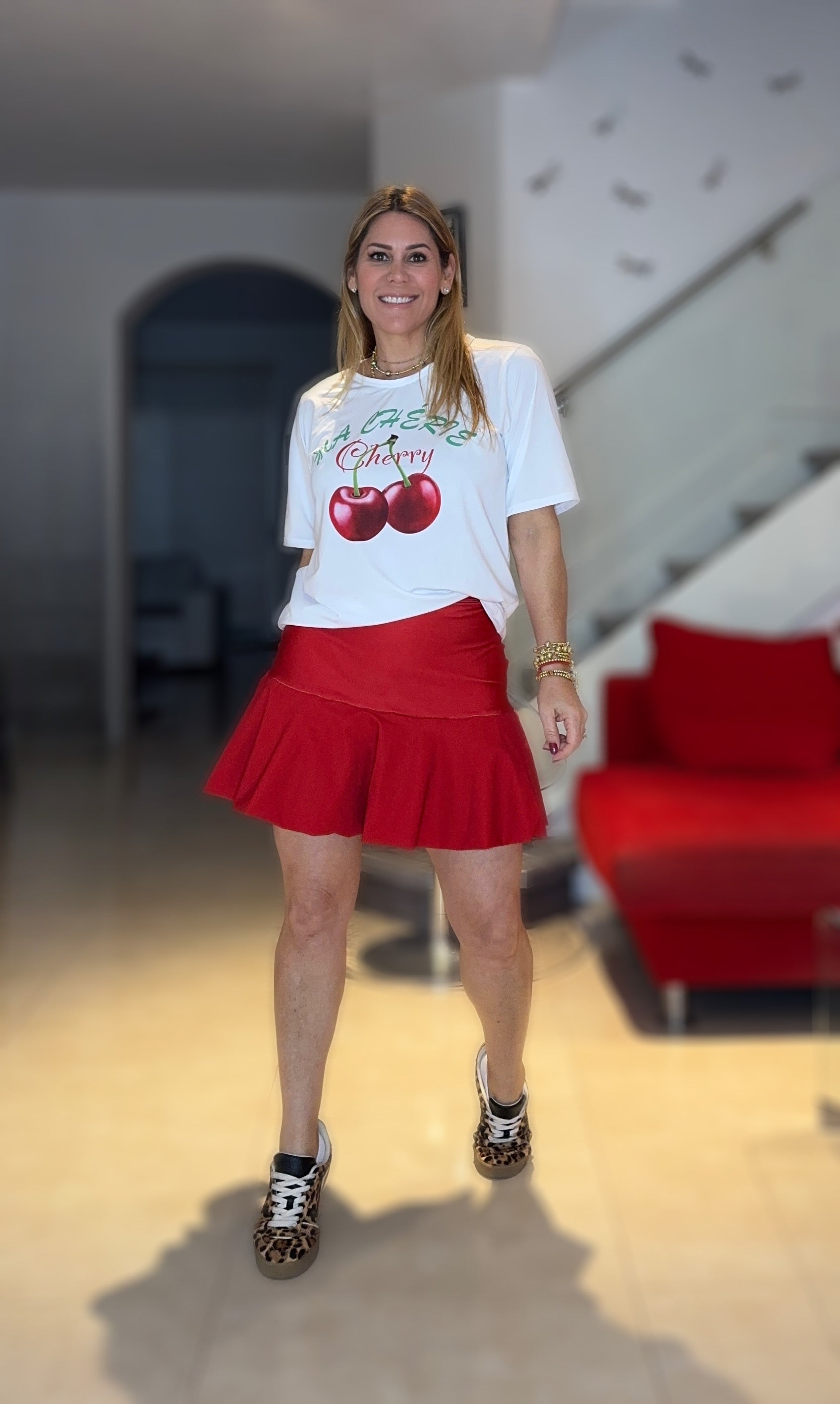 Balloon Red  Skirt