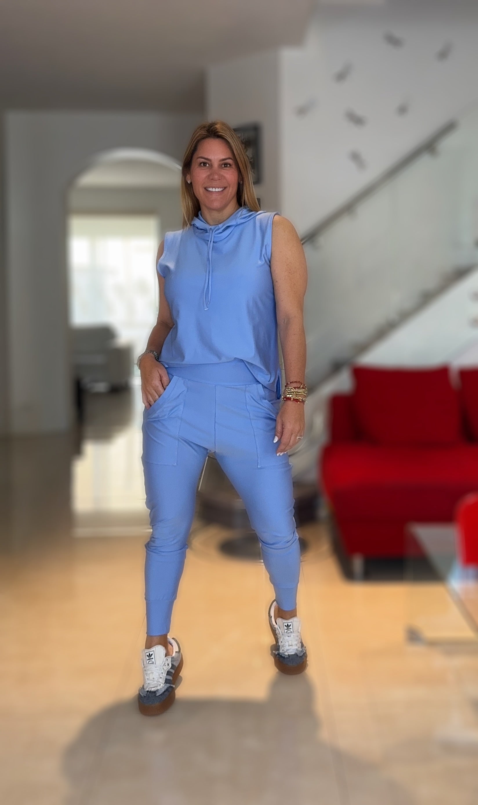 Baby Blue Jogger Chilling Set