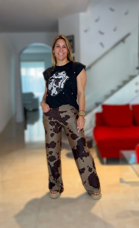 Cow Brown  Pant