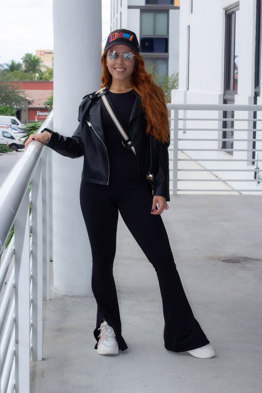 Black   Flared Legging