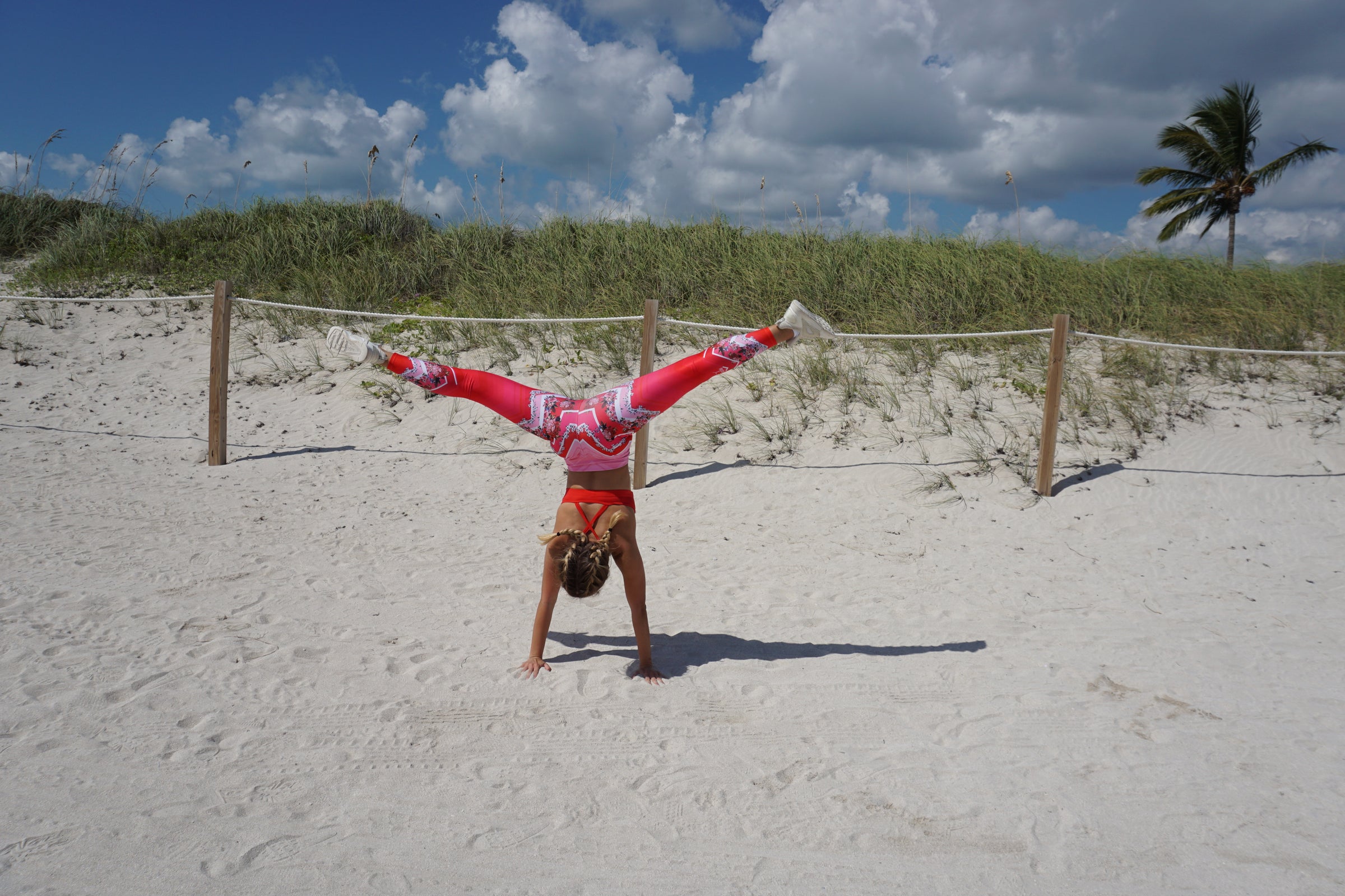 Red Zigzag Legging