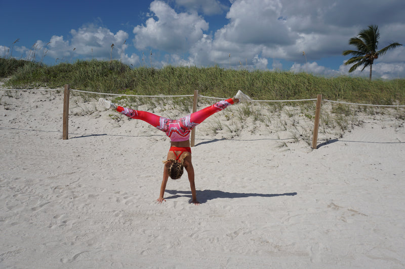 Red Zigzag Legging