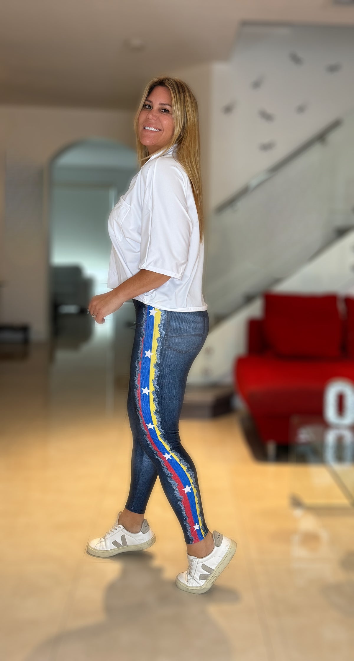 Denim Tricolor Legging