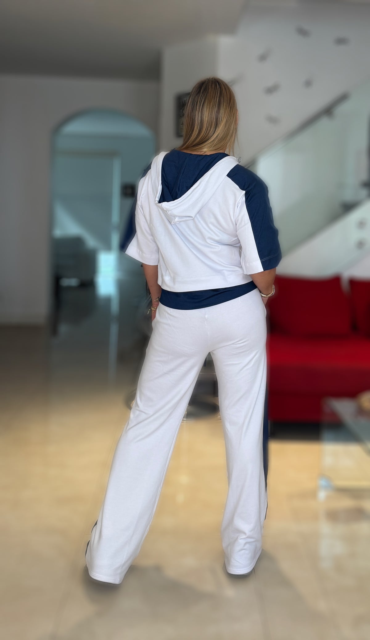 White Denim Cozy Set