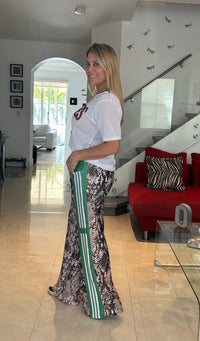 Cata Green Snake Pant