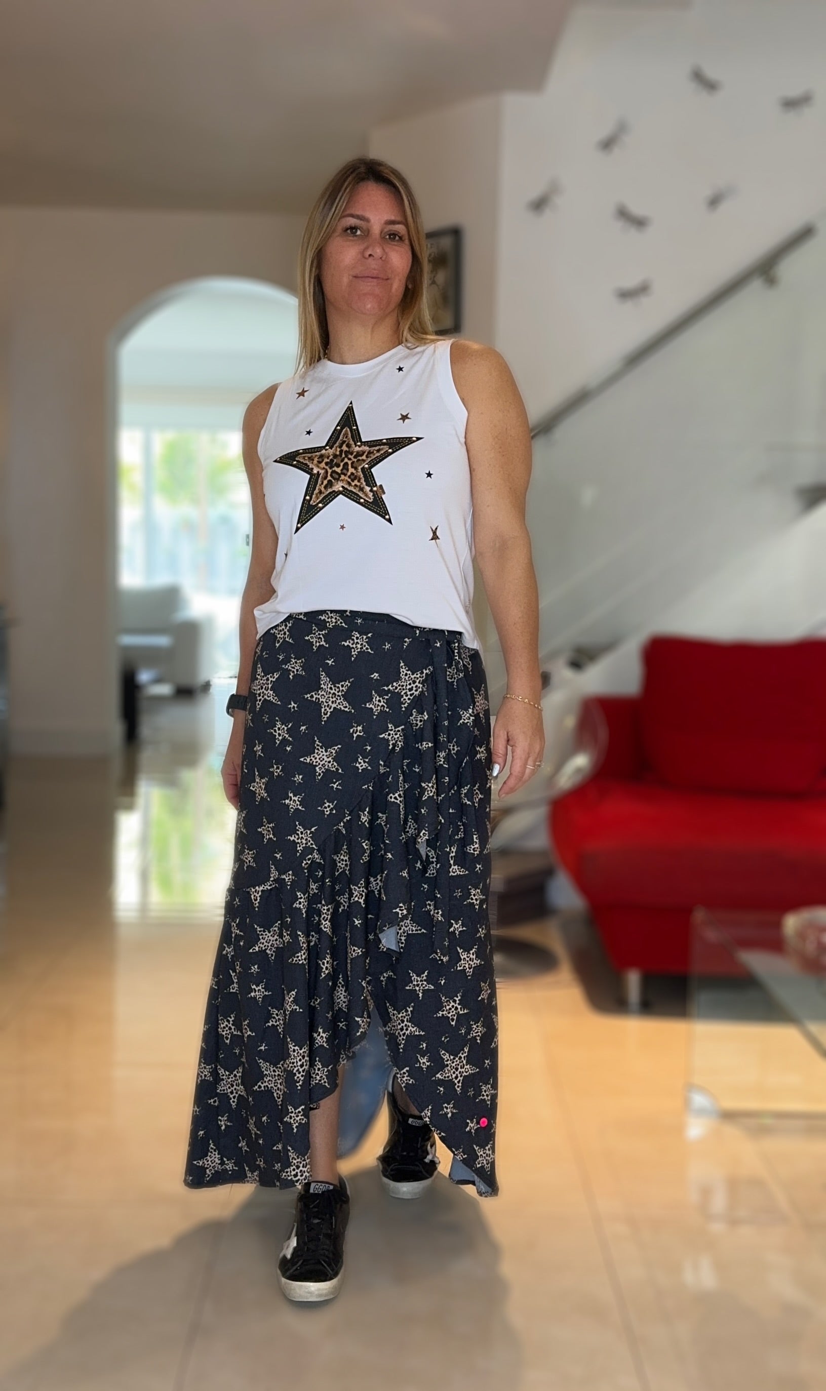 Leopard  Stars Sophy  Skirt