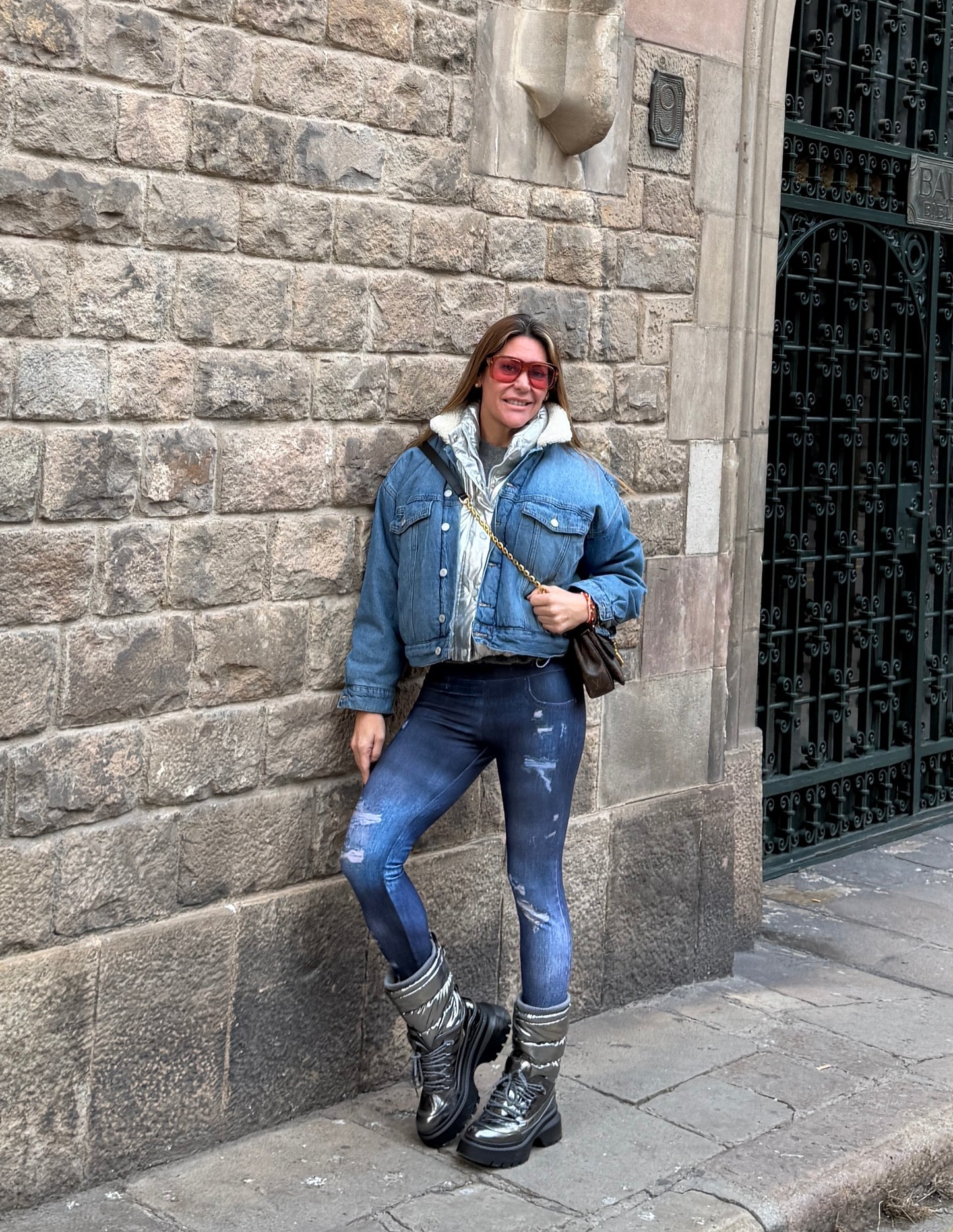 Denim Destroyed Leggings