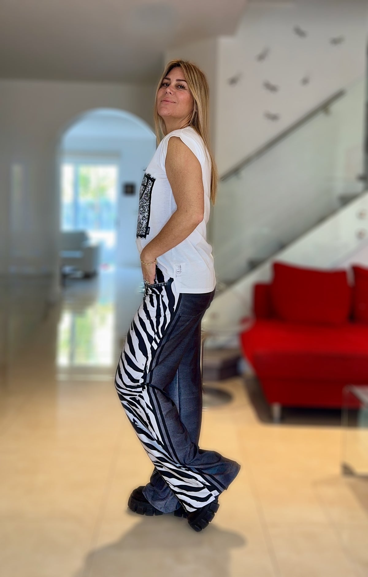 Zebra Denim Pant