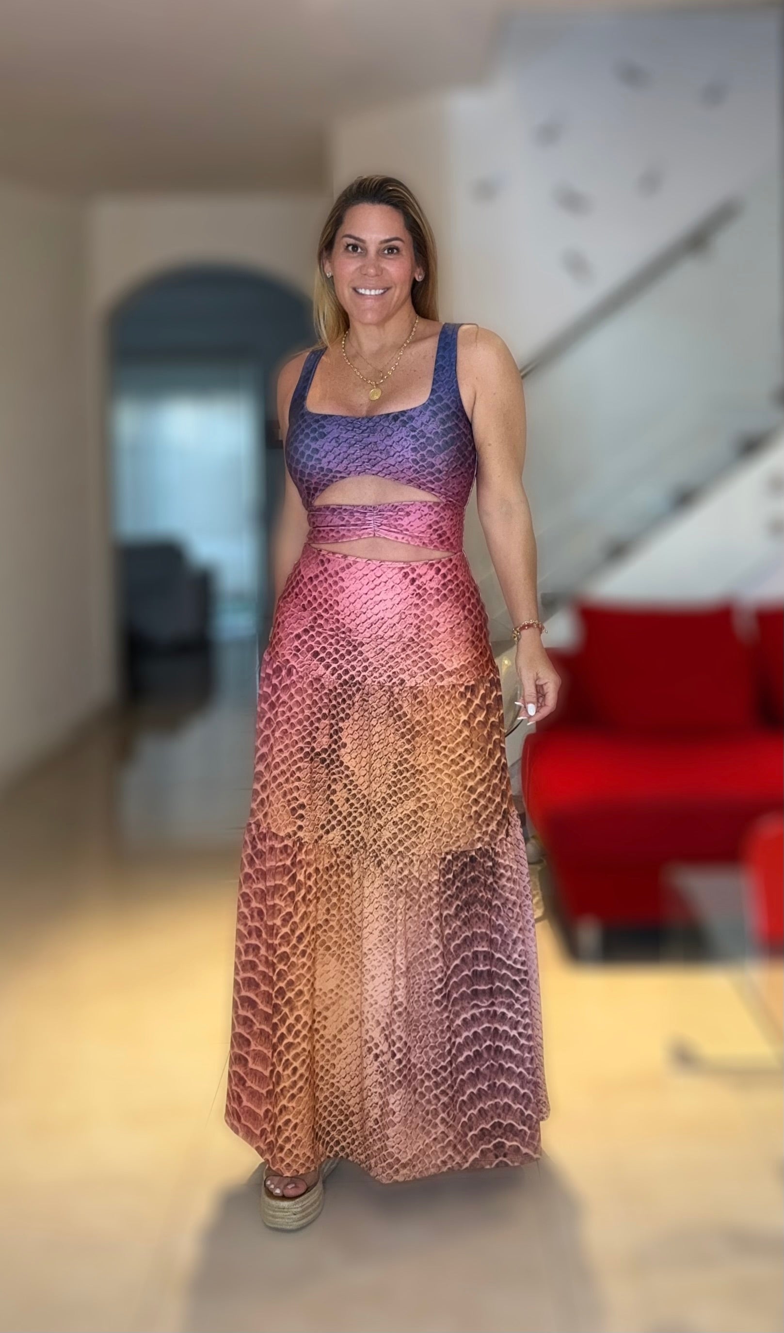 Nala Snake pastel Dress