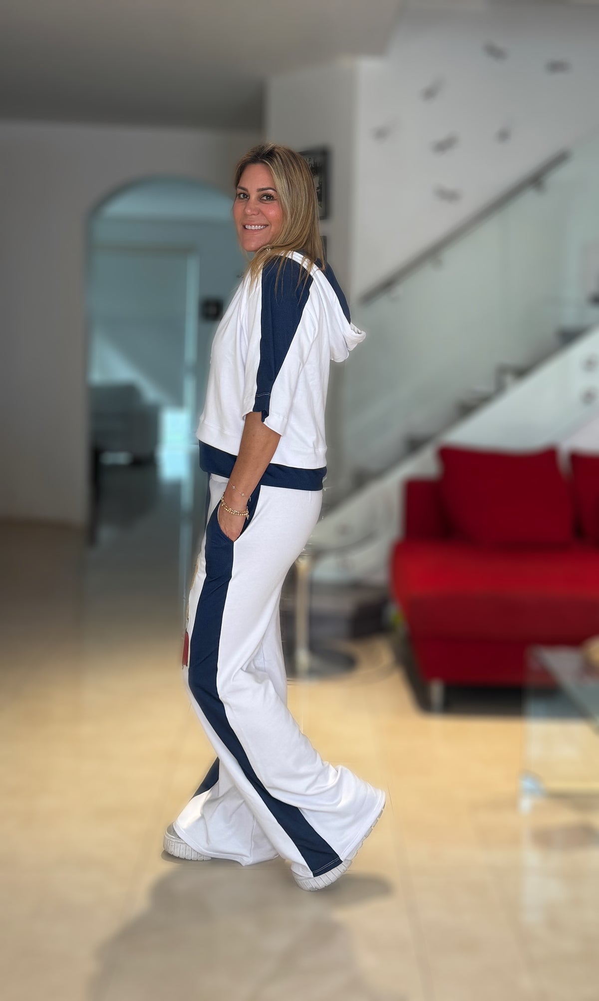 White Denim Bear Helga Cozy Set