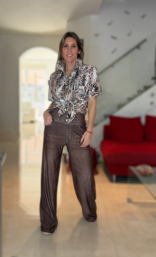 Brown Basic Pant
