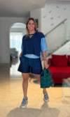 Dark Denim Olivia Short Set