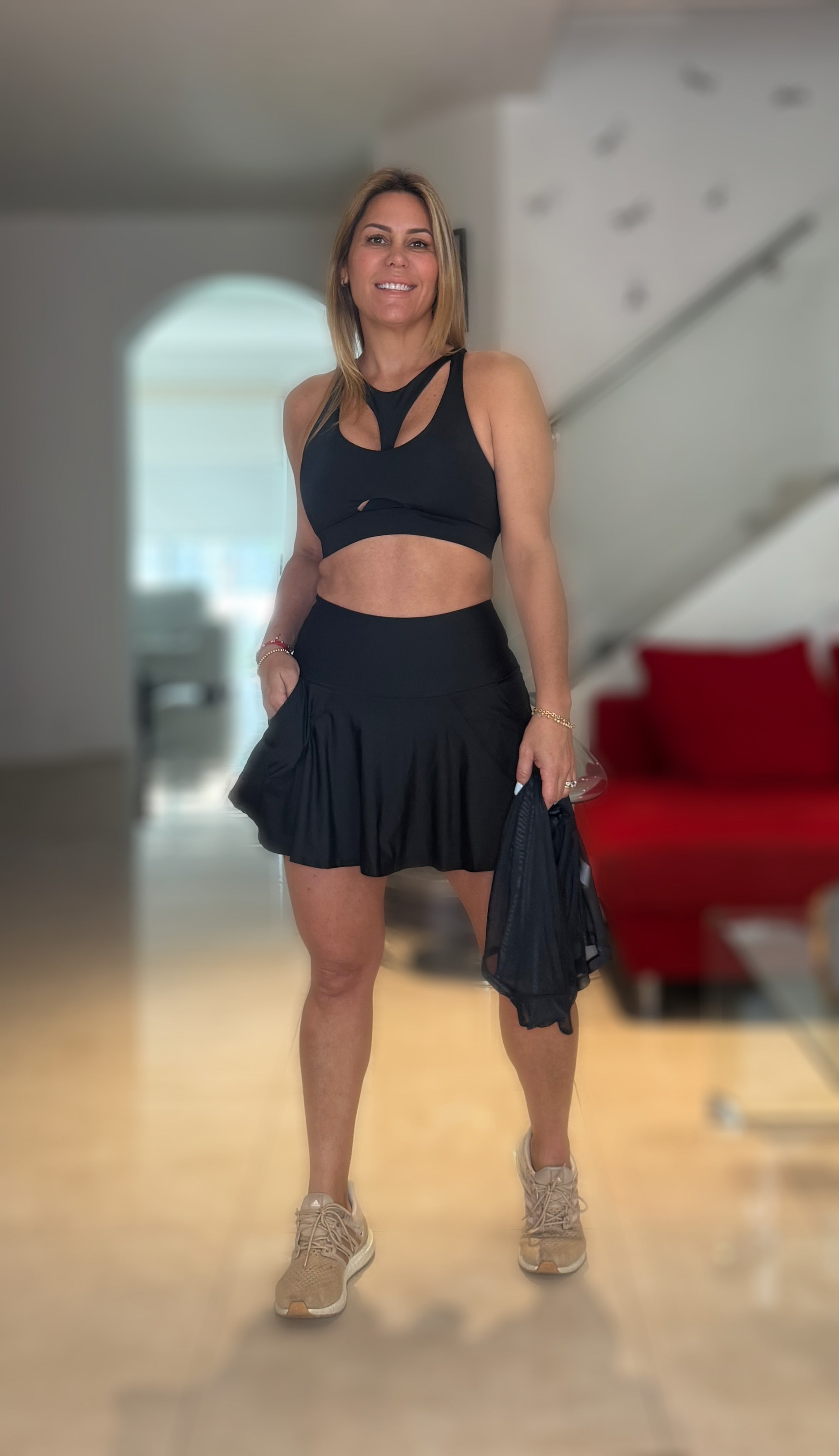 Solid Skorts Sets 3 Pieces