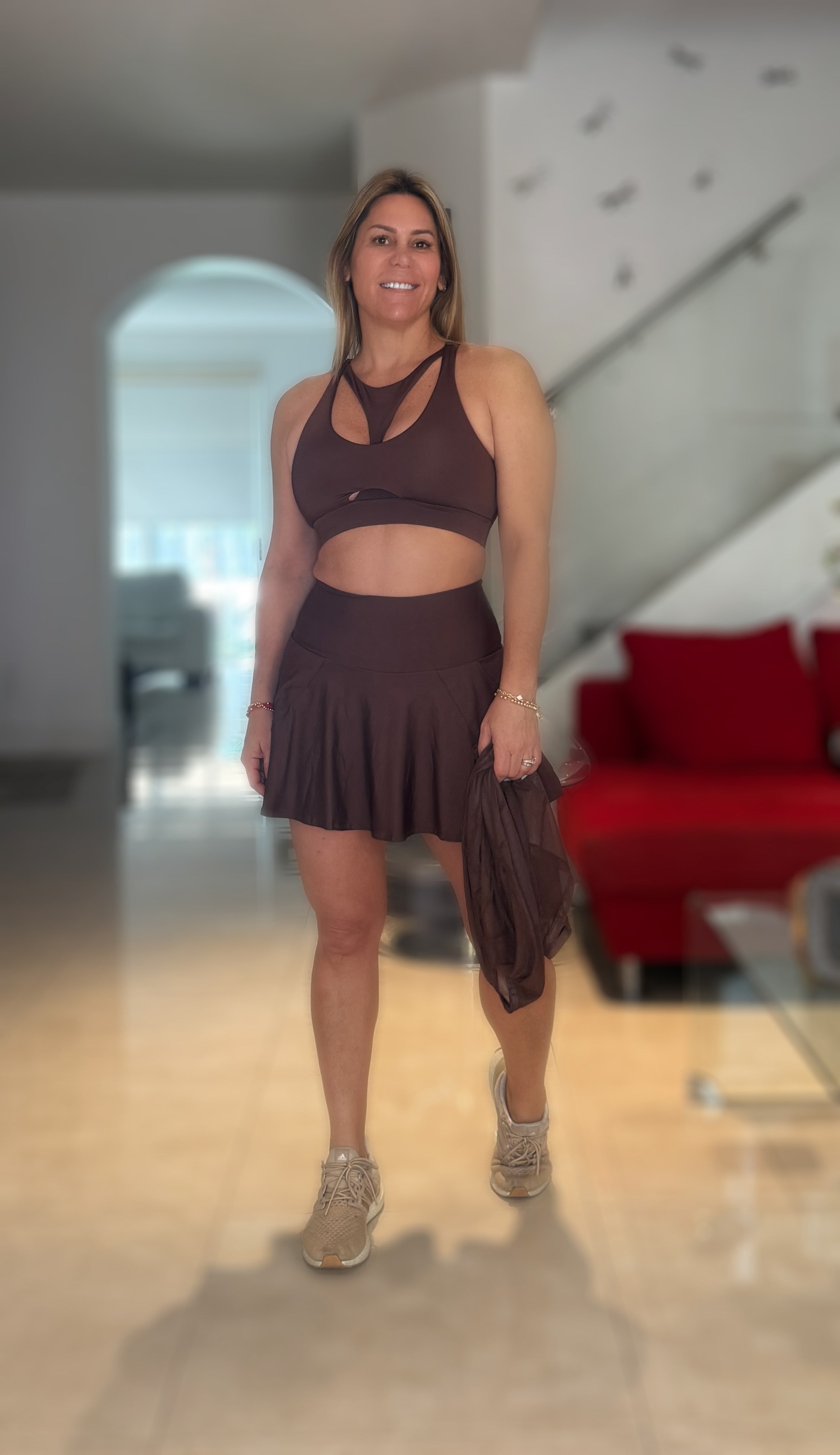 Solid Skorts Sets 3 Pieces