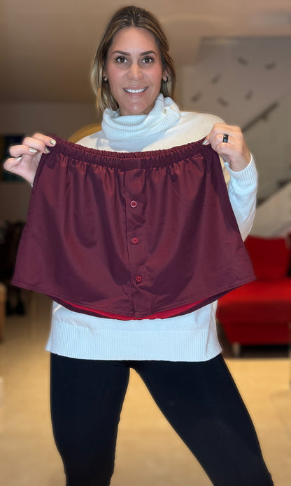 Wine Skirt Tshirt