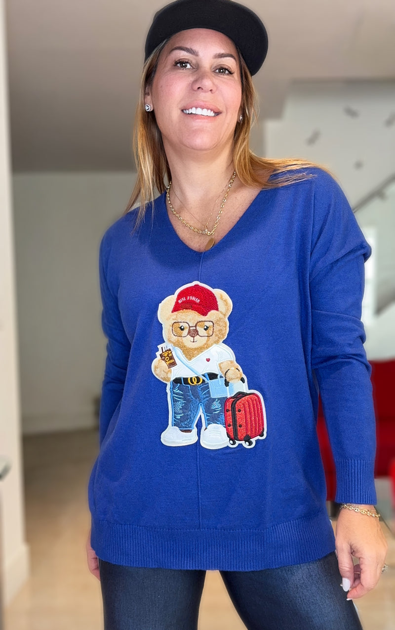 Blue  Bear Sweater