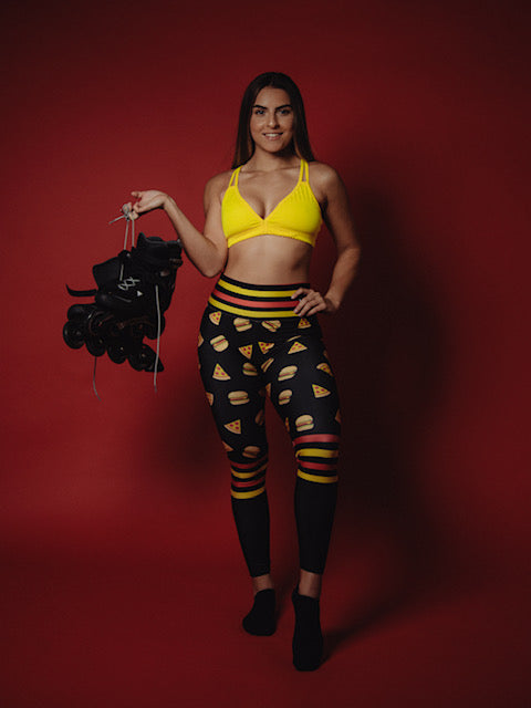 Burgers & Pizzas Sock Babe legging