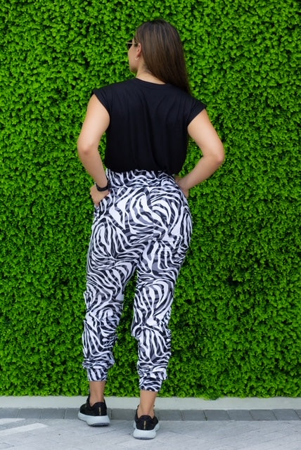 Zebra Elastic Pant